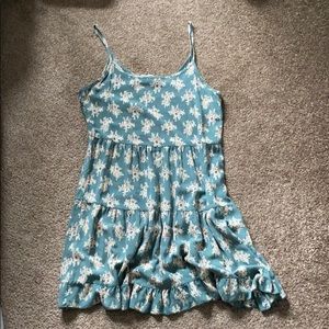 Green flowered dress